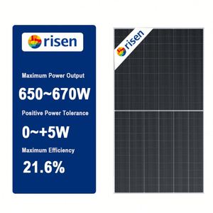 Módulo mono PERC bifacial Risen Titan, paneles fotovoltaicos resucitados de 650-670W, 650W, 655W, 660W, 665W, 670W, W - Product Image 2