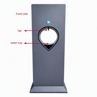 Distributeur d'eau froide en acier inoxydable avec réfrigération par compresseur, fontaine à eau sur pied pour usage public