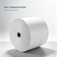 Papier de transfert thermique par sublimation en rouleau jumbo pour usine, 70-100 g/m², taux de transfert élevé pour l'impression numérique textile par sublimation