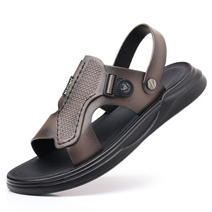 Première couche peau de <span class=keywords><strong>mouton</strong></span> été nouvelles sandales en <span class=keywords><strong>cuir</strong></span> véritable chaussures de plage hommes sandales décontractées en <span class=keywords><strong>cuir</strong></span> pantoufles chaussures pour hommes - Product Image 5