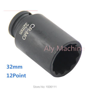 30mm 32mm 34mm 36mm 1/2 "DR12ポイントインパクトソケットスピンドルアクスルナットソケットハブアクスルナット取り外し取り付けツール - Product Image 3