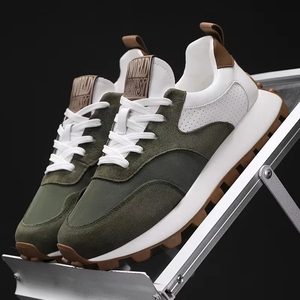 Nuove scarpe casual da uomo con suola morbida, comode, antiscivolo, traspiranti, con blocchi di colore, spesse e resistenti all'usura, scarpe sportive. - Product Image 2