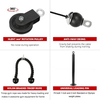 Tirez vers le bas et soulevez le poids système de poulie câble Machine fixation pour Triceps Biceps bricolage poulie câble corde