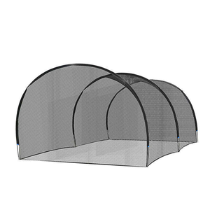 Filet de frappe et machine à lancer de baseball/softball portable de haute qualité avec tige en fibre de verre et <span class=keywords><strong>cage</strong></span> de baseball en PE extensible - Product Image 1