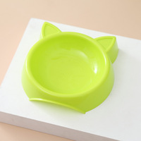 Bol d'alimentation pour animaux de compagnie en silicone écologique en forme de chat mignon et coloré pour chiens, chats, petits animaux, mangeoire à alimentation lente