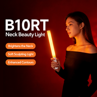 Baguette lumineuse portative pour le cou, lumière douce sculptante pour maquillage, selfie, contouring, éclaircissement, beauté, vlog et photographie