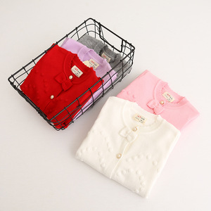 Cardigan pour fille, couleur unie, Noël, pas cher, designs et images de pulls pour enfants, grossiste chinois - Product Image 1