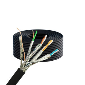 Fabbrica rame puro senza ossigeno in rame a doppia schermatura dieci Gigabit cavo di rete ad alta velocità SFTP cat8A cavo di rete - Product Image 4
