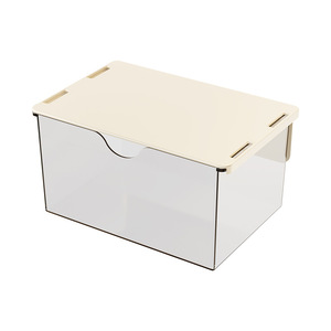 Under Desk Cosmetic <b>Storage</b> <b>Box</b> Pull Out <b>Drawer</b> Organizer Large Capacity Office Makeup Organizer Invisible Shelf - Product Image 5