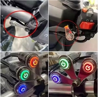 Saklar kendaraan elektrik, lampu LED, tombol logam, lampu Strip berkedip ganda tahan air, klakson, kontrol daya mati Universal