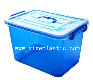 Hot sell clear plastic storage box 65L plastic container box