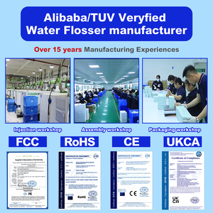 H2ofloss <span class=keywords><strong>Pequeño</strong></span> Flosser de agua de encimera 6 modos Cuidado bucal Chorro de agua <span class=keywords><strong>dental</strong></span> Flosser Recargable <span class=keywords><strong>Irrigador</strong></span> oral - Product Image 6