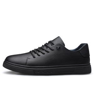 Zapatos de cuero de doble capa para hombre, nuevos, transfronterizos, de estilo británico, de corte bajo, con suela de goma transpirable, a la moda, juveniles y sencillos. - Product Image 2