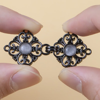 Boutons en métal en forme de grenouille chinoise pour Hanfu, boutons vintage pour Cheongsam, accessoires décoratifs pour vêtements, personnalisation OEM en usine