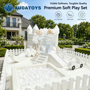Vente en Gros Softplay <span class=keywords><strong>Piscine</strong></span> à Balles Aire de Jeux Extérieure pour Enfants, Ensemble Équipement de Jeu Doux Intérieur Blanc Économique pour Tout-Petits - Product Image 1