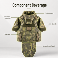 Gilet tactique de protection intégrale à dégagement rapide, modulaire, anti-coupure, ignifuge, en polyester, taille unique pour le cou et les bras