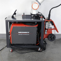 Robot de soudage collaboratif 6 axes Megmeet MIG Machine automatique à noyau de moteur contrôlé par PLC