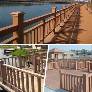 <span class=keywords><strong>Balustrade</strong></span> en composite <span class=keywords><strong>PVC</strong></span> facile à installer, anti-termite, résistante aux intempéries, imperméable, anti-décoloration, pour escaliers et villas - Product Image 5