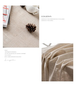 Vente en gros de nappes en lin et coton blanc personnalisées pour banquets, événements de Noël, décoration publicitaire avec logo rond - Product Image 4