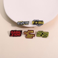 Bros Inggris Serbaguna, Aksesori Pakaian, Kalung, Lencana Logam, Kalimat Kreatif, Produk Baru, Hadiah