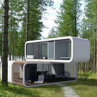 2024 nouvelle structure en acier de luxe à la mode conteneur maison Capsule cabine Apple pour bureau ou villa à vendre