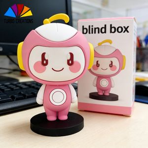 Llavero de PVC personalizado, figuras de acción de juguete suave, caja sorpresa para Halloween, Año Nuevo <span class=keywords><strong>Lunar</strong></span>, coleccionable Q Kid, caja sorpresa de caballo anime - Product Image 1