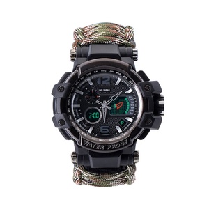 Montre de survie en plein air, bracelet, équipement d'urgence pour le camping et la randonnée, multifonctionnelle, étanche, tactique, en paracorde - Product Image 6