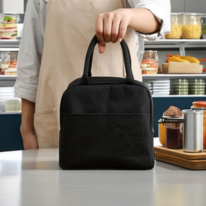 Bolsa Térmica para Almuerzo Himmers Personalizada de Gran Capacidad, Diseño Simple con Patrón de Letras, Aislada, Portátil, para Trabajadores de Oficina - Product Image 2