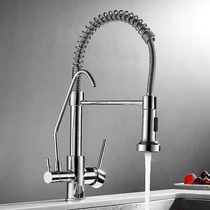 <span class=keywords><strong>Robinet</strong></span> de cuisine filtrant avec mode jet/douche, sortie <span class=keywords><strong>d</strong></span>'<span class=keywords><strong>eau</strong></span> rotative à 360°, <span class=keywords><strong>robinet</strong></span> à montage sur pont, pulvérisateur flexible pour <span class=keywords><strong>eau</strong></span> potable - Product Image 3
