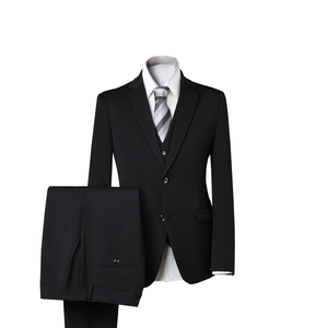 Completo da Uomo di Alta Qualità, Elegante per Cerimonie e Matrimoni, Vestibilità Slim, 3 Pezzi: Blazer Monopetto, Pantaloni e Gilet, Professionale - Product Image 6