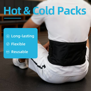 Ceinture Réglable Réutilisable pour Soulagement des Douleurs Dorsales et Récupération Musculaire – Compresse Chaude/Froide en <span class=keywords><strong>Gel</strong></span> pour <span class=keywords><strong>Cryothérapie</strong></span>, Apaise les Blessures et les Spasmes Lombaires - Product Image 4