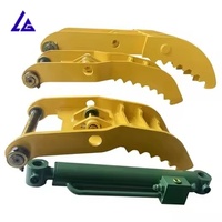 Pinza de excavadora con articulación progresiva para movimiento de rocas irregulares tipo garra, limpieza eficiente de terrenos, compatible con SK100 SK120 PC100