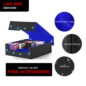 JUZI 3000+ Deck Box <strong>Trading</strong> <strong>Card</strong> Storage Dedicated Supporters PU Material Tcg Yugioh <strong>Pokemoned</strong> Custom Deck Box for Gift Use - Product Image 1