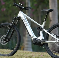 Vélo électrique tout-terrain à moteur central 500W à 2 vitesses avec capteur de couple, batterie cachée 48V 15Ah, VTT