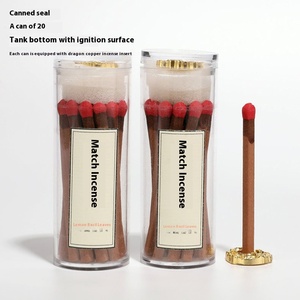Ensemble de boîte d'encens de poche portable d'encens de luxe Match de bois de santal du Moyen-Orient avec aromathérapie intérieure pour une utilisation aromatique - Product Image 6