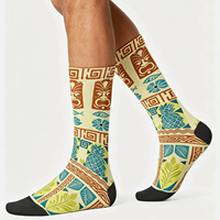 Chaussettes personnalisées imprimées pour hommes et femmes, motif animalier, design graphique, séchage rapide, blanches, usage quotidien, chaussettes habillées pour marques