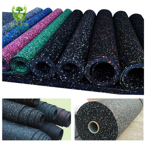 Terrain de jeu intérieur rouleau de gymnastique en <span class=keywords><strong>caoutchouc</strong></span> EPDM brillant et carrelage durable plus longtemps en utilisant la durée de vie 5mm d'épaisseur EPDM Sports - Product Image 3