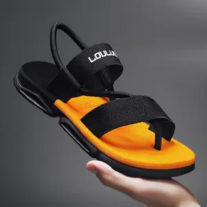 Sandálias com alça elástica chinelos sapatos masculinos moda praia sandálias esportivas para homens