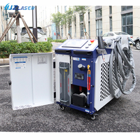 Mesin pemotong Laser 4 dalam 1 produktivitas tinggi, mesin pembersih las Laser 1500W 2000W 3000W untuk baja antikarat aluminium