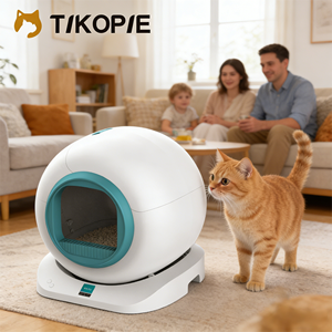 大型OEMカスタムアプリ制御インテリジェントスマート自動清掃猫用トイレ卸売 - Product Image 1