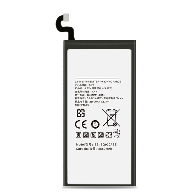 New Original Genuine Mobile Phone Battery for Samsung Galaxy S6 2550 MAh Battery