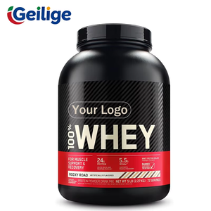 Poudre de concentré d'isolat de protéines de lactosérum 5lbs Rocky Road, mélange de boisson nutritionnelle sportive personnalisée sous marque privée ODM - Product Image 1