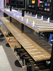 Nam Châm Rõ Ràng <span class=keywords><strong>PVC</strong></span> Kệ <span class=keywords><strong>Divider</strong></span> L Hình Dạng Chia - Product Image 4