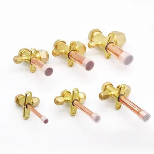 Minran Messing 1/4\" 3/8\" 1/2\" 5/8\" 3/4\" Gerades AC-Klimaanlagen-Serviceventil für Split-Systeme - Product Image 6