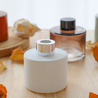 Bouteille vide en verre multicolore pour diffuseur à bâtonnets, décoration d'aromathérapie pour la maison avec bâtonnets en rotin, vente en gros
