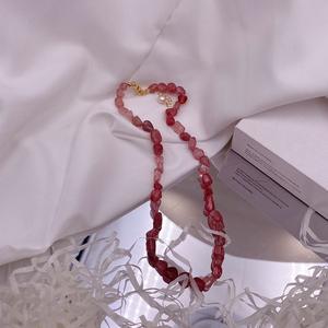 Irrégularité Pierre Précieuse Pierre Naturelle Guérison Perles <span class=keywords><strong>De</strong></span> Cristal En Acier Inoxydable 18k Plaqué Or Collier Ras Du <span class=keywords><strong>Cou</strong></span> Bijoux Pour Femmes - Product Image 6