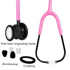 Estetoscopio Profesional (<span class=keywords><strong>Fonendoscopio</strong></span>) para Uso Médico, de Acero Inoxidable, Doble Cabeza, con Certificación MDR CE para Cardiólogos - Product Image 2