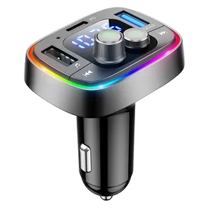 Không dây xe MP3 máy nghe nhạc BT 5.0car Adapter FM Transmitter Bass sạc nhanh USB C xe sạc cho cellphon