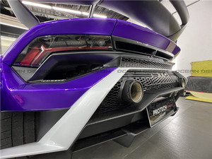 Pour Lamborghini <span class=keywords><strong>Huracan</strong></span> Kit de carrosserie en fibre de carbone sèche STO amélioré pare-chocs avant et arrière, jupes latérales, garde-boue, capot - Product Image 3