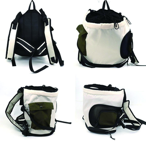 Sac à dos de transport léger et élégant en nylon uni pour animaux de compagnie, idéal pour petits chiens et chats - Product Image 2